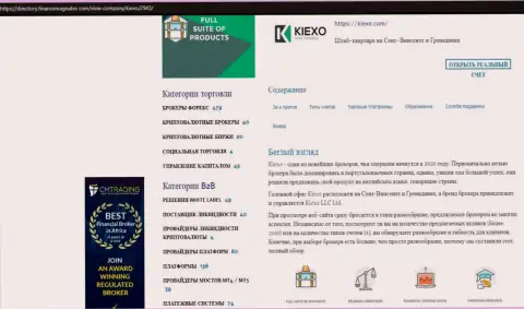 Обзор о деятельности FOREX компании Киексо Ком, опубликованный на web-ресурсе директори финансмагнатес Ком